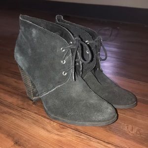 LAST CHANCE!! BCBG Black lace up booties